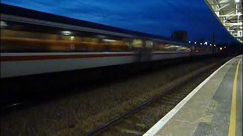 Class 91Electric High speed pass at Retford ECML February 8th 2023