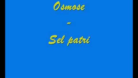 Osmose  Sel patri