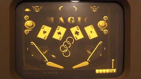 STS Tecom amber CRT monitor plays Epic Pinball!