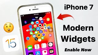 iOS 15 New Customizations for iPhone 7 - New Modern Widgets for iPhone 7