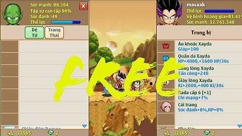 Cho acc ngọc rồng sơ sinh có đệ tử sv2- Nick ngọc rồng miễn phí