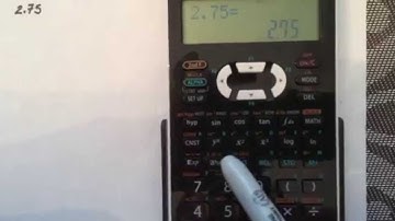 Converting a decimal to a fraction using a calculator (Sharp EL-520X)