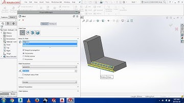 how to fillet and chamfer in solid works
