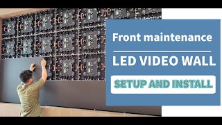 Front Maintenance Indoor LED Video Wall Setup and installation