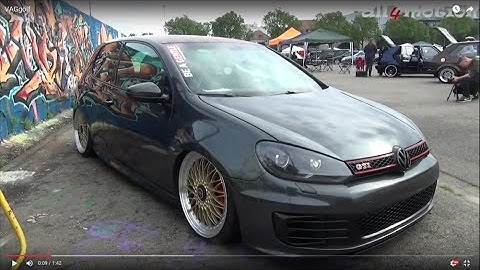 VW Golf VI GTI Walkaround | slammed & nice wheels @ VAG Freak Show Karlsruhe