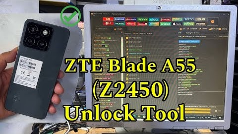 ZTE Blade A55  Z2450 FRP Bypass unlock Tool ✅