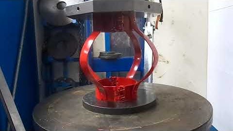 Centek OBH-W welded hinged bow spring centralizer test film