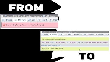 Error in Creating foreign key (Check data types) Fixed XAMPP
