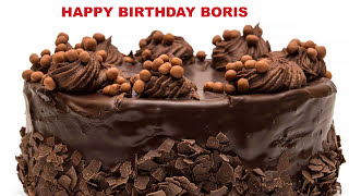 Boris Birthday Song - Cakes Pasteles - Happy Birthday BORIS