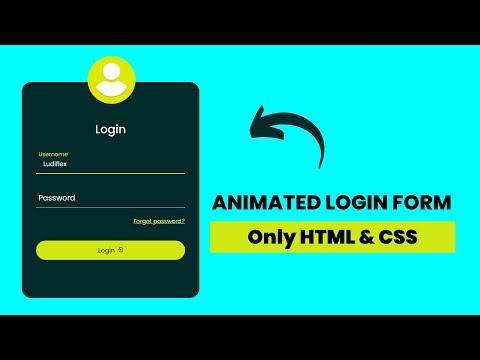 Animated Login form