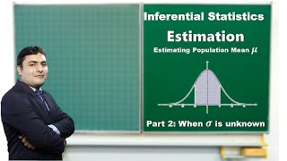 Inferential Statistics: Estimation part 2/4 (Estimating population mean if population SD is unknown)