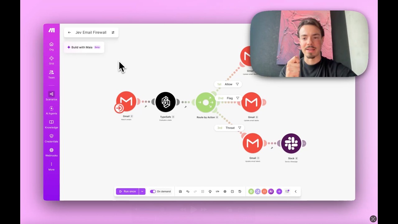 Jev AI + Make: A Faster, Cheaper Way to Screen Every Email for Threats