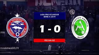 CD Olmedo 1 - 0 CD América | Liga Pro Serie A - Fecha 02 |