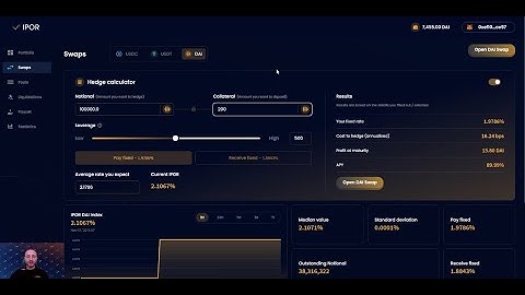 Trading Interest Rate Swaps in the IPOR DApp | IPOR Protocol