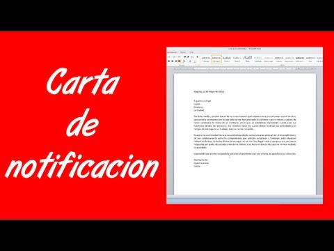 Video: Cómo Hacer Una Notificación Sobre Cartas