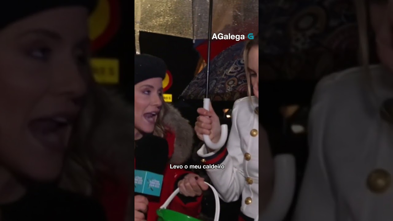🍬💥 Bombardeo de caramelos en pleno directo nas rúas de Santiago a Fátima Pego e María Mera!