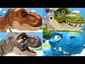 3 Real T-Rex VS 3 Toy T-Rex! Dinosaur Tyrannosaurus Rex