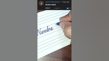 “Nombre Valeria” How to Write Your Name in Cursive Writing | #shorts