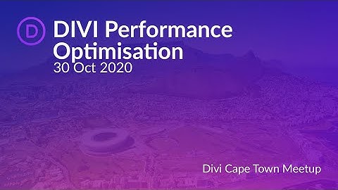 WordPress Performance Optimization with DIVI