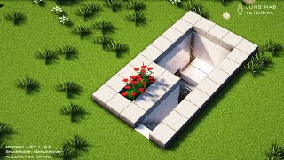 Modern Underground House tutorial in Minecraft easy