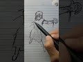 Speed drawing stickman to Kugisaki Nobara Manga #ytshorts #animedrawing #animeedit #kugisaki #anime
