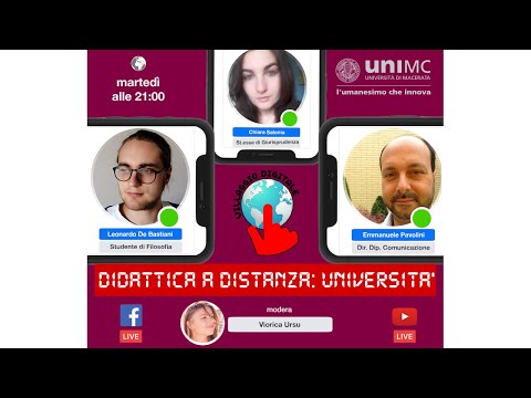 DIDATTICA A DISTANZA: UNIVERSITA’