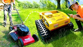 TAGLIAERBA 100€ vs ROBOT CINGOLATO 4000€! Vale la pena?