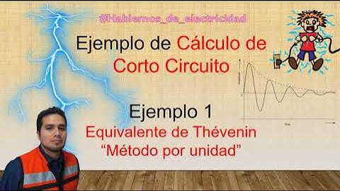 Cálculo de corto circuito (parte 1) - Equivalente de Thévenin - "Método de valores por unidad"