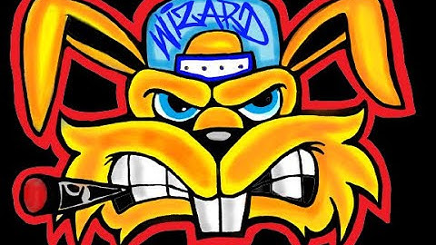 How to Draw A Crazy Rabbit (graffiti character) by WIZARD.