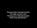 Cest pas humain  chanson metal par francois ville