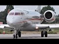 ✈ VistaJet Malta Bombardier Global 6000 Start up & Departure from London Southend Airport!