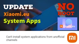 How to update xiaomi.eu System apps. No Root. screenshot 5