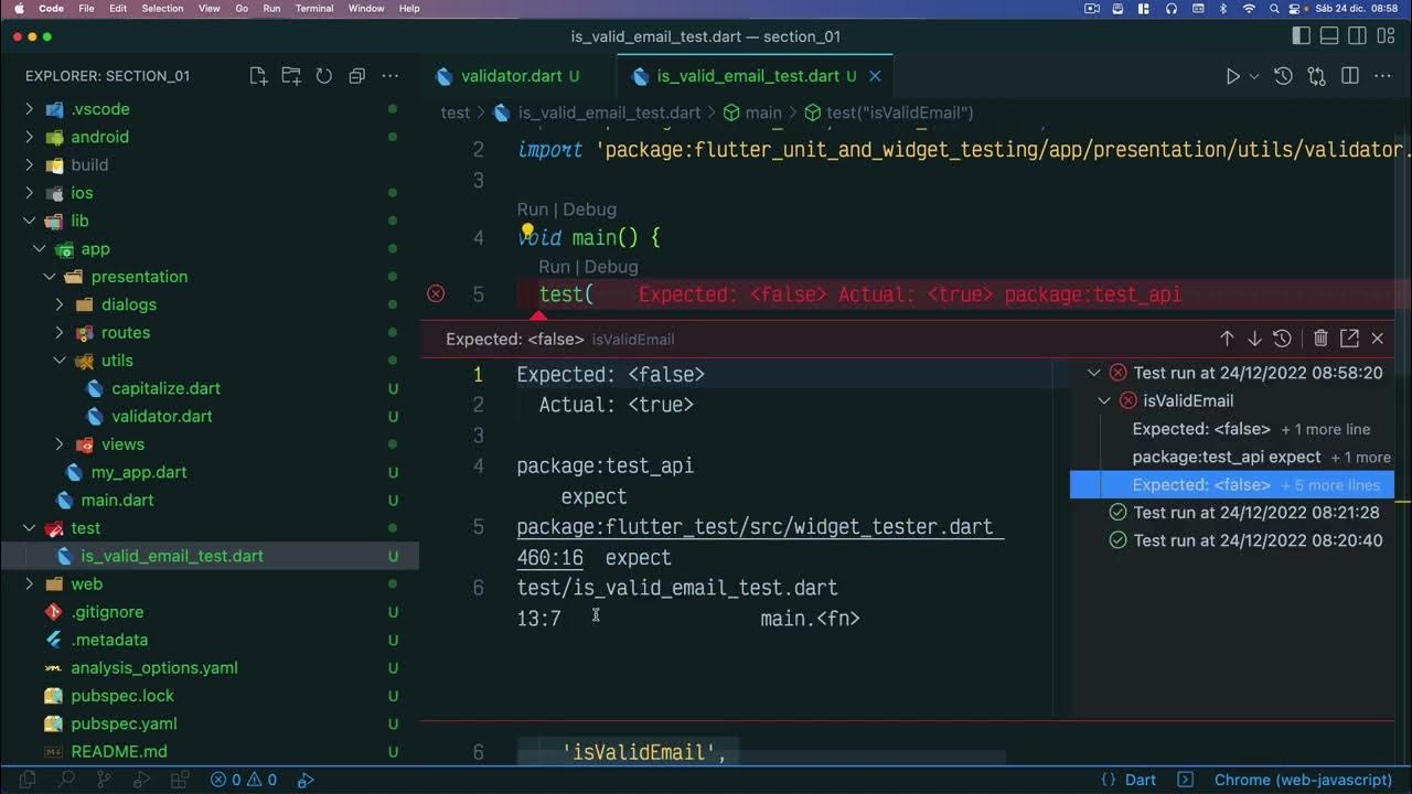 Flutter unit & widget testing - 05 identificando bugs - YouTube