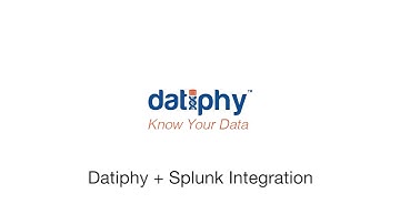 Datiphy - Splunk Integration (Chinese Subtitles)