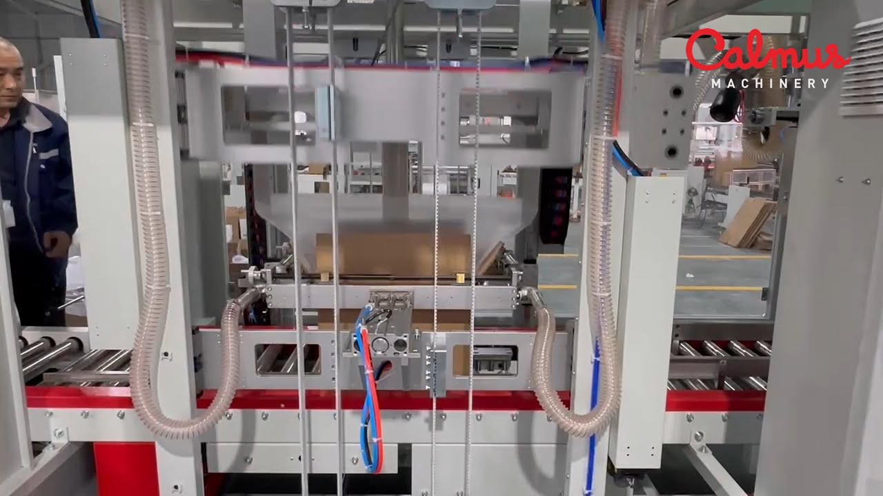 Автомат для запайки пакетов-вкладышей в гофрокороб | Запайка в коробках