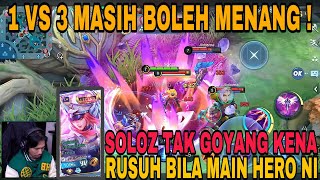 HANYA HERO NI SAHAJA BOLEH 1 VS 3 ! SOLOZ TAK GOYANG KENA RUSUH MACAM NI BILA MAIN HERO NI !