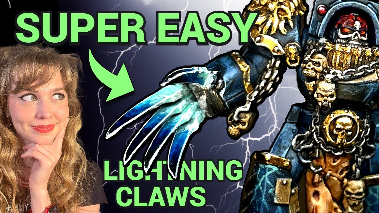 How to Paint Super EASY LIGHTNING CLAWS Warhammer 40k & Horus Heresy