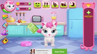 Kitty meow meow my cute cat Cute Cat  My 3D Virtual Pet care Kids Game screenshot 3