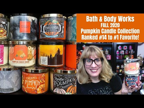 Bath & Body Works FALL 2020 Pumpkin Candle Collection Ranked #14 to #1 Favorite!