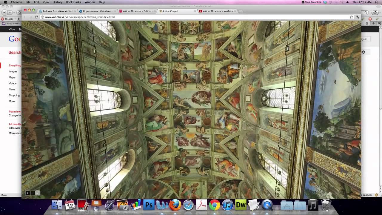 virtual tour of the sistine chapel youtube