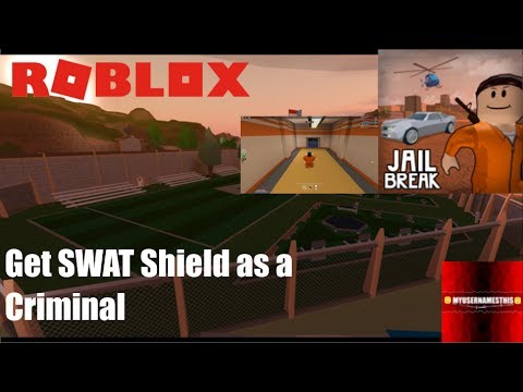 Roblox Jailbreak How To Get Swat Shield As A Criminal Youtube - roblox jailbreak how to get swat gun and swat shield for