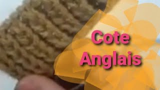 apprendre à tricoter # cote anglais #