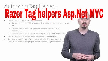 Razor Tag Helpers Asp.net mvc