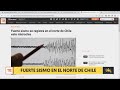 Fuerte sismo se registra en el norte de Chile: alcanzó magnitud 6.2