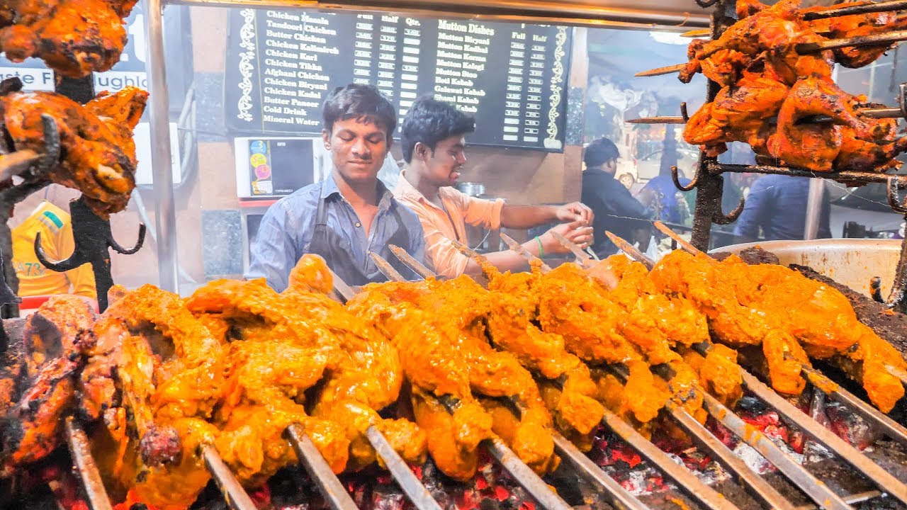 INDIAN STREET FOOD Tour in LUCKNOW with MONSTER BBQ CHICKEN and CHEAP SPICY CURRY ! | The Food Ranger