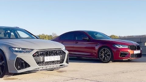 DRAG RACE! BMW M5 F90 Comp vs 700HP Audi RS6 Avant !