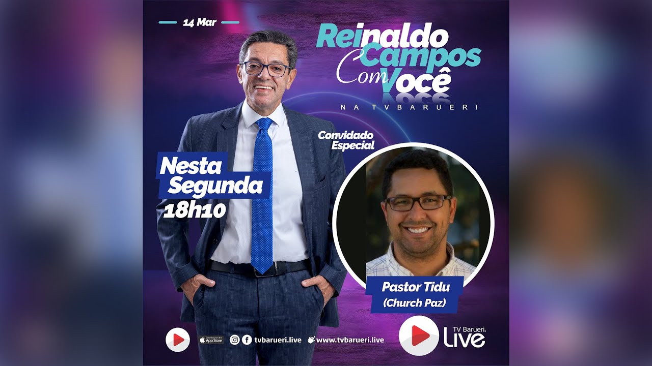Pastor Tidu – Church Paz | Reinaldo Campos Com Você