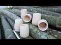 How to Make simple Bamboo cups at Home . | DIY |