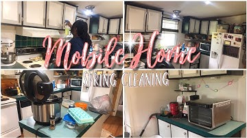 Kitchen Spring Clean With Me  Part 2 | #cleaningmotivation | Mobile Home Living