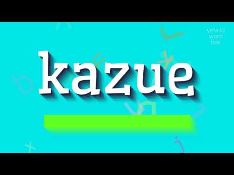 Vídeo: Como pronunciar kazue?